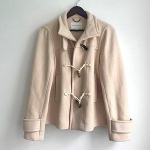 Banana Republic Wool Pea Coat, Cream, Women's Size Medium